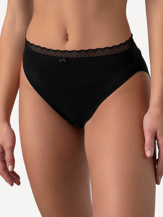 Talie înaltă Femeie Slip Cream