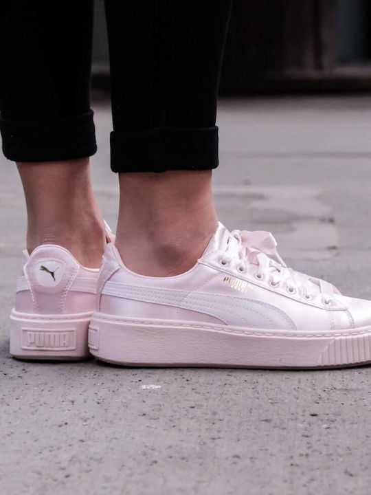 Puma Basket Platform Tween JR GS Pink