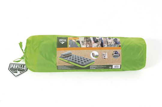 Bestway Inflatable Sleeping Mattress Single with Built-in Pump 188x99x22εκ. Green