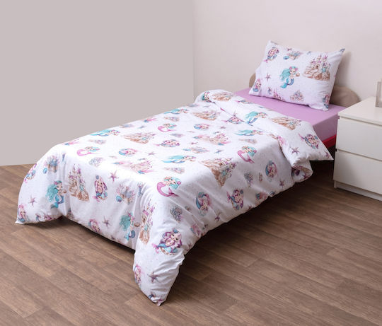 Viopros Бебешка кувертюра Памук White-pink 120x160см Viopros Бебешка кувертюра Памук White-pink 120x160см