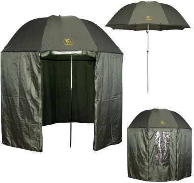 Baracuda Umbrelă Pliabilă de Plajă din Aluminiu cu Diametrul de 2.5m Verde