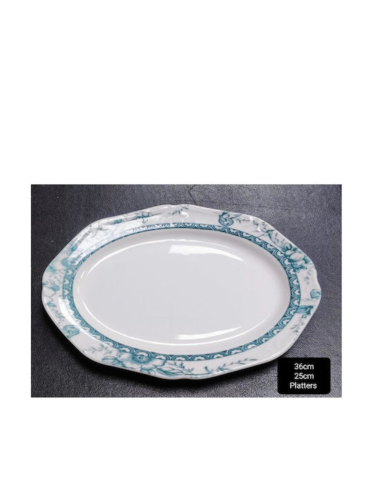 Oriana Ferelli Serving Platter Oval made of Porcelain Green 31cm Oriana Ferelli Serving Platter Oval made of Porcelain Green 31cm