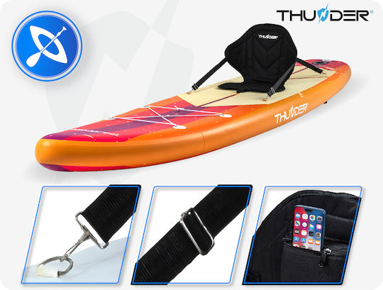 Thunder Inflatable SUP Board 320cm Gonflabilă Placă SUP cu Lungime 3.2m Portocaliu