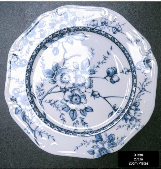 Oriana Ferelli Πιάτο Ρηχό Μπλε με Διάμετρο 31cm Oriana Ferelli Πιάτο Ρηχό Μπλε με Διάμετρο 31cm