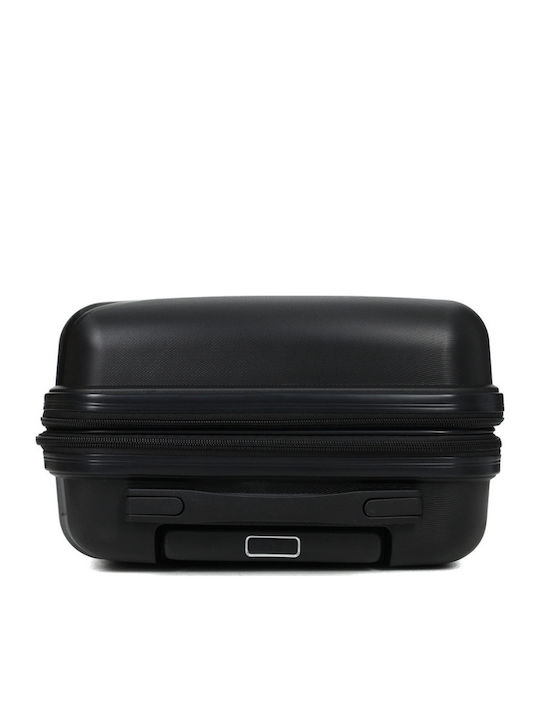 WORLDLINE Kabinenreisekoffer Hartschalen Black mit 4 Räder Höhe 55cm