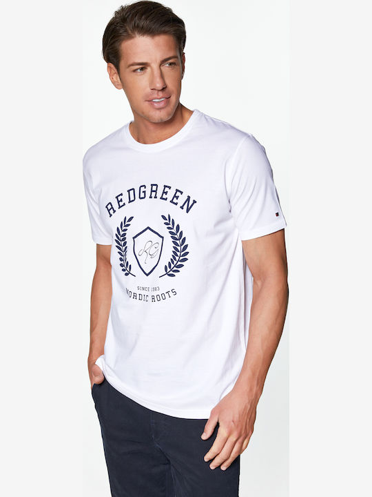 Redgreen T-shirt Τύπωμα Nordic Roots Λευκό