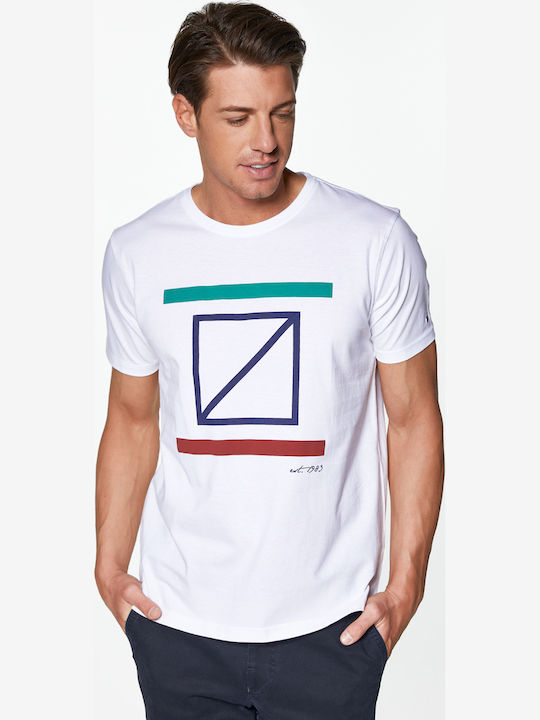 Redgreen T-shirt Τύπωμα Big Rg Logo Λευκό