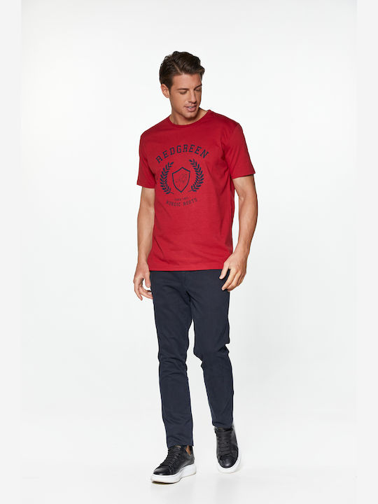 Redgreen T-shirt Τύπωμα Nordic Roots Κόκκινο