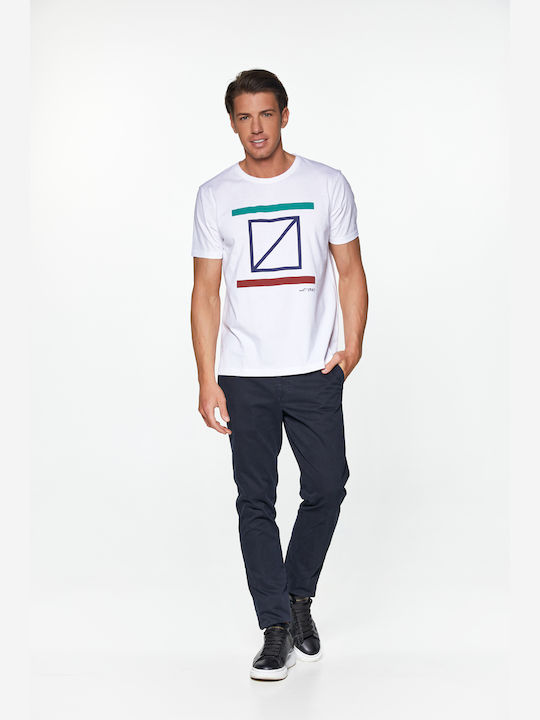 Redgreen T-shirt Τύπωμα Big Rg Logo Λευκό