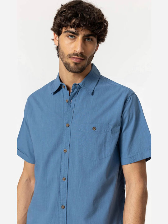 Men's Short Sleeve Shirt Tiffosi 10049965 Light Blue