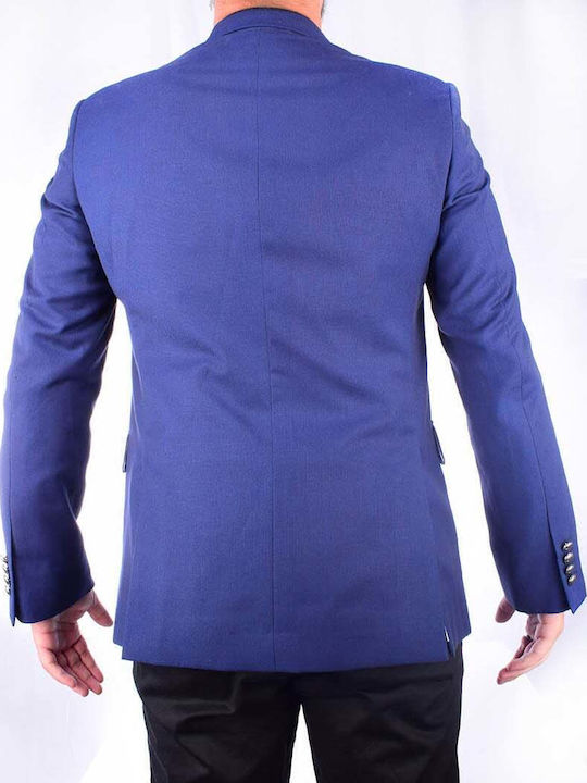 Alter Ego Jacket Blazer Blue Silver Button Regular Fit S60311-02 Ss19.1