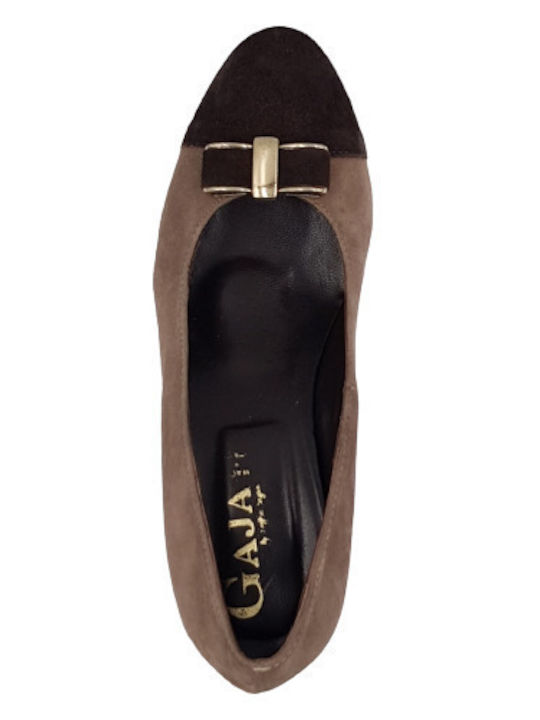 Soffice Sogno Pantofi Cu Toc Maro Bej 6093 Fango