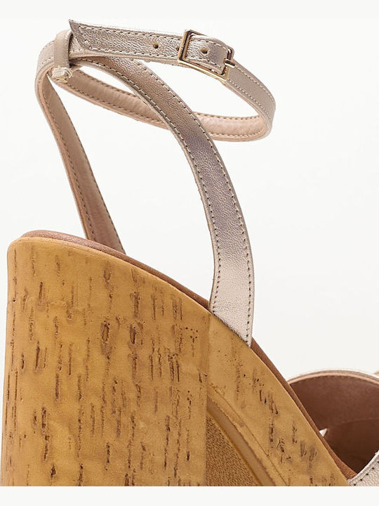 Γυναικεία Πέδιλα C830 Πλατίνα Ecoleather Mortoglou Πλατίνα