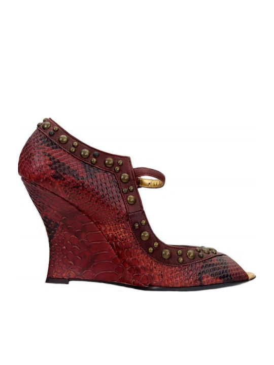 Женски Летни Платформи Just Cavalli Бордо 678286-rdo