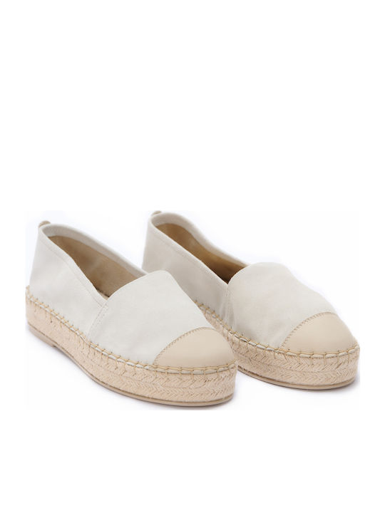 Espadrile Dama Anatomice Din Piele Fiore Bej