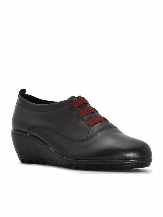 Nikolas Damen-Oxfords Leder Damen-Oxfords Schwarz 204
