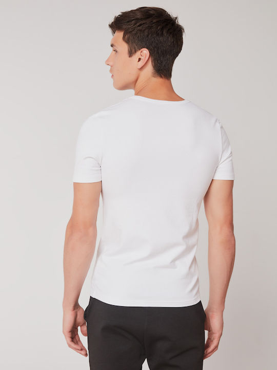 Gisela Eko Thermal White Men's Thermal Short Sleeve Undershirt Code 1/0151