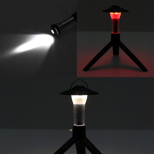 Led Dual Rechargeable Lantern-Flashlight 3 Lighting Modes Hook Q-ly97 Andowl