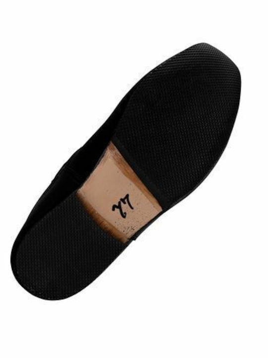 Dalis Leather Δερμάτινα Μυτερά Παπούτσια Μαύρα Tsar5r