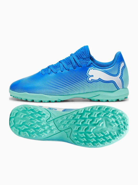 Future 7 Play TT Jr Kids Turf Soccer Shoes Blue