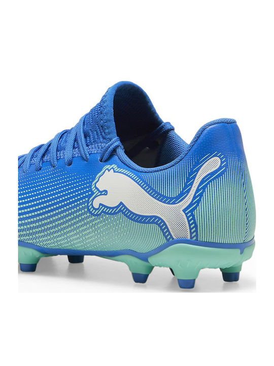 7 Play Fg Ag Kids Molded Soccer Shoes Blue