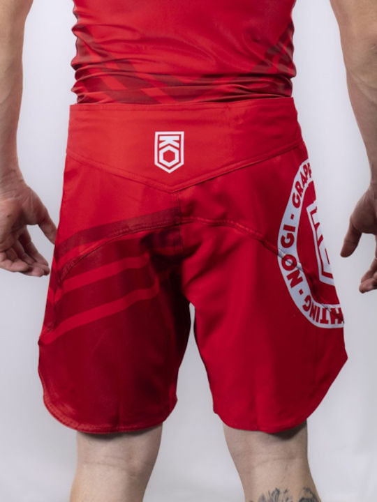 Pantaloni MMA Koarena Grappling Roșii