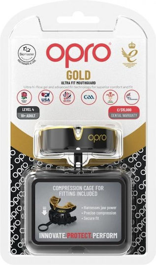 Μασέλα Opro Gold Edition V2 Self Fit Black Gold