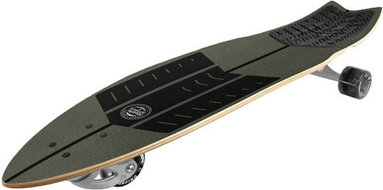 Πατίνι Σανίδα Longboard Street Surfing Surf Τρίτροχο White Striker 36"