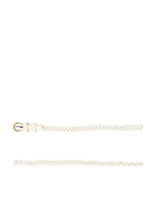 Women's Belt Knitted White Jf08-whi