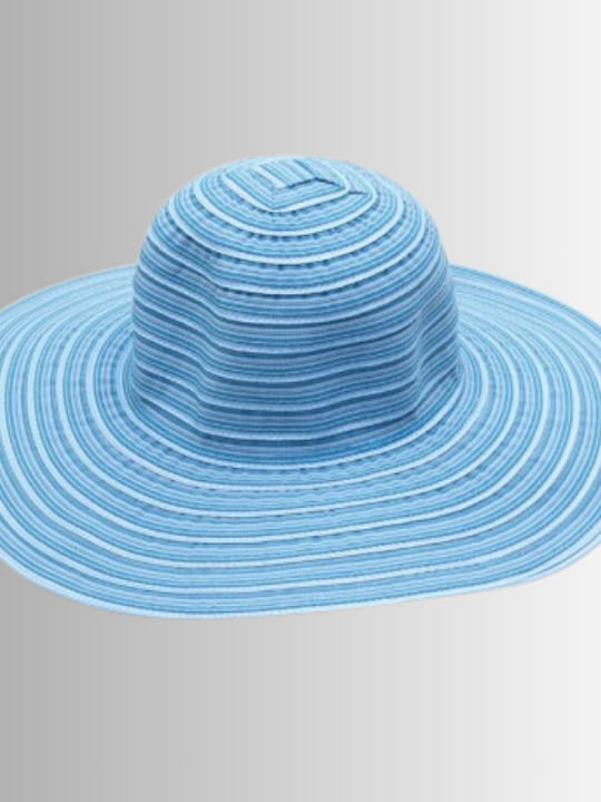 Fabric Striped Light Blue Hat 619 Oem