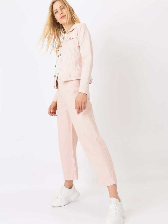 Tiffosi Claire Cropped Leichte Rosa Denim Damenhosen 10039360