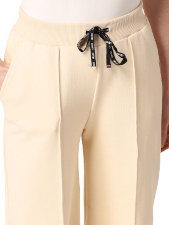 Liu Jo Sport Ta2f09 Sweatshirt Cotton Polyester Women's Trousers Ecru
