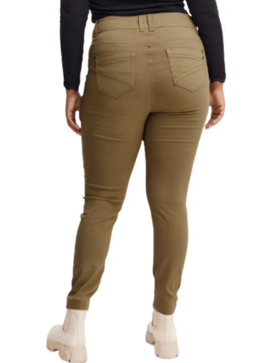 Fransa Trousers Casual Fpzalin Pa 2 Green Khaki Γυναικείο