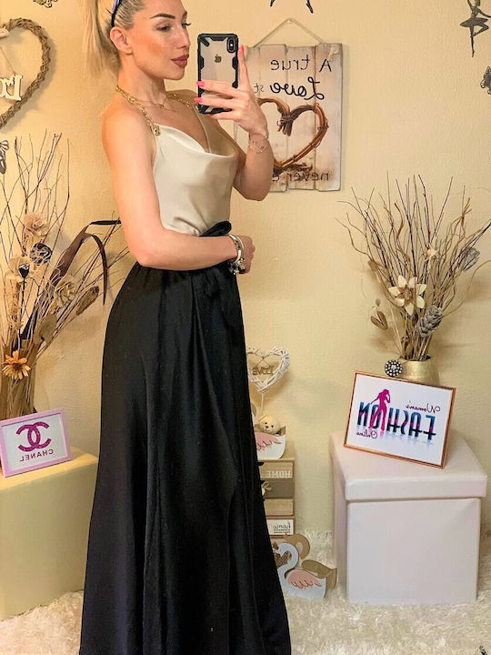 Set Skirt Top Black