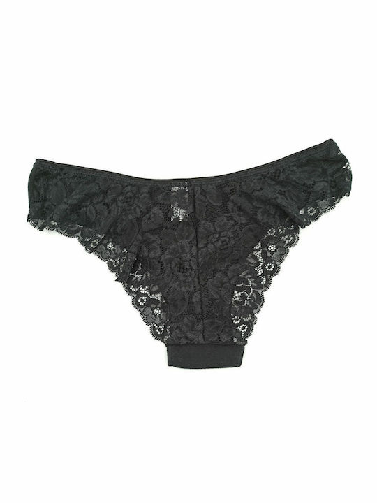 Women's Cotton Brazil Lace Fay Lingerie 3Pack Black 174