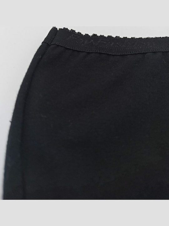 Women's Briefs 3/4 Wide Elastic Classic Fay Lingerie 3 Pack Black 285