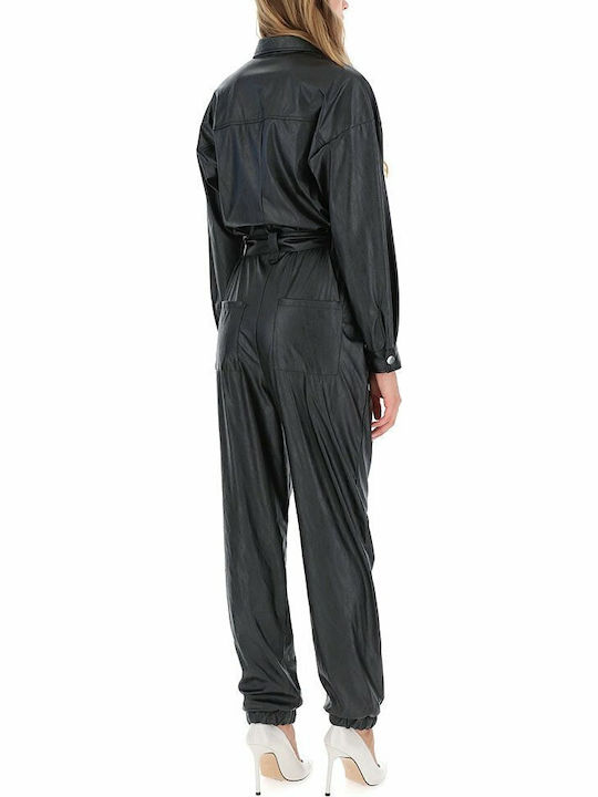 Imperial Faux Leather Jumpsuit Women Imperial Black Y303ygp-1900
