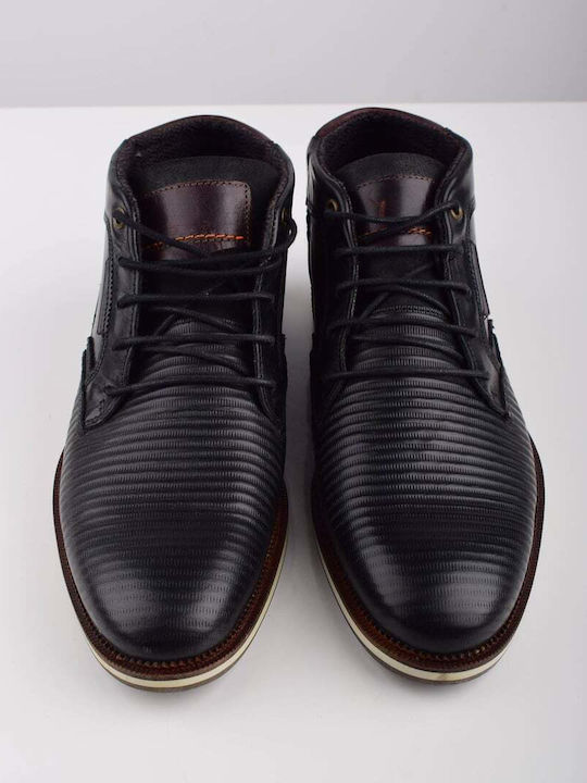 Giacomo Carlo Boot Black Laces Brown Details Regular Fit Js 4593-2.black