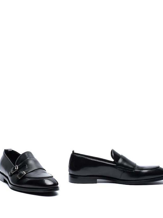 Versace 19.69 Abbigliamento Sportivo Spl Men's Loafer Leather Black Soft Insole Anti-Slip Insole 100% Leather Yo Ys024-87.black