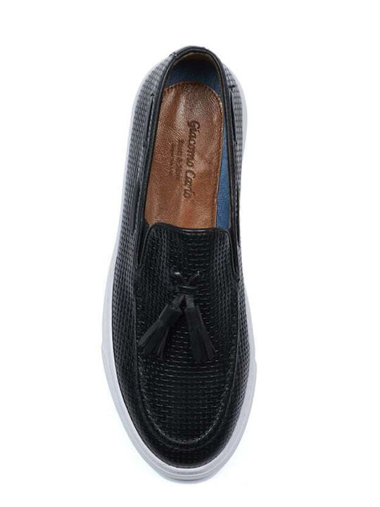 Giacomo Carlo Υποδhma Loafer Δερματινο Λευκη Σολα By 885.black