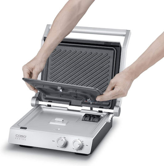Caso SteakChef Τοστιέρα Γκριλιέρα 2000W Γκρι