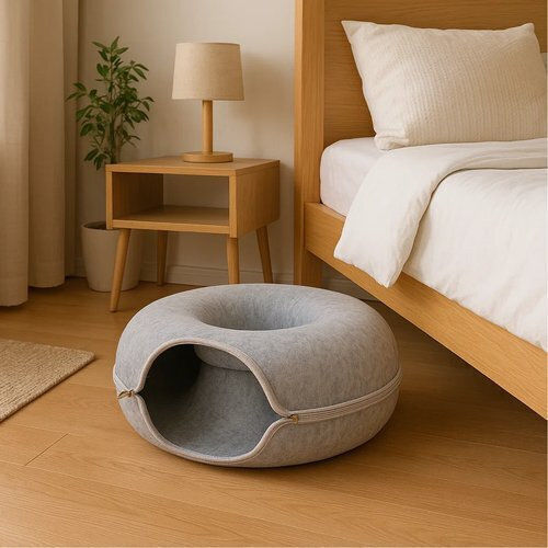 Purlov Nest Katze Beige 51cmx20cm