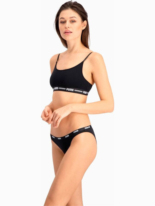 Βαμβακερά Γυναικεία Slip 2Pack Μαύρα