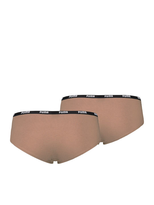 Βαμβακερά Дамско Слип 2Pack Бежови