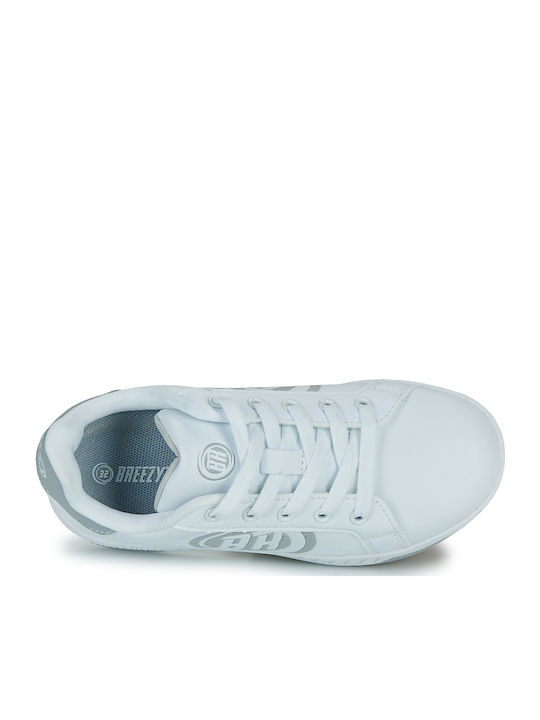 Kinder Sneakers mit Rollen Weiß