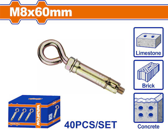 Wadfow Винт Улей Метален 8x60мм 40бр