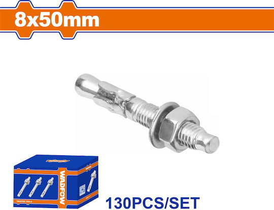 Wadfow Βισματα Ούπα Μεταλλικό 8x50mm 130τμχ
