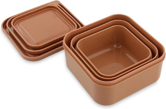 Trixie Nesting Snack Box Plastic Kids' Lunch Set Pink x x 6.5cm