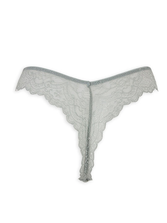 Damen Zeichenfolge mit Spitze Black