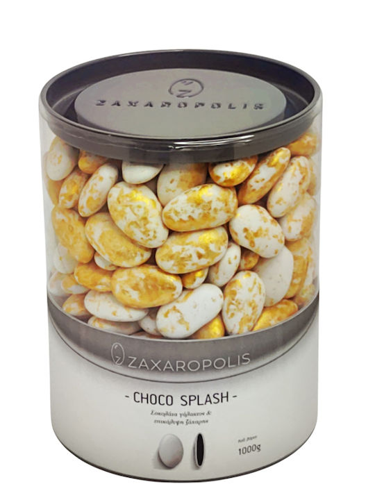 Zaxaropolis Κουφέτα Choco Splash σε Σχήμα Κλασικό με Γεύση Σοκολάτα Χρυσό 1000gr